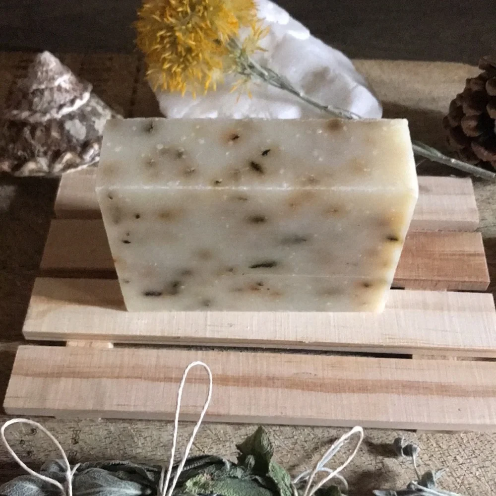 Organic PEPPERMINT CANDY cold press bar soap - Picture 3 of 9
